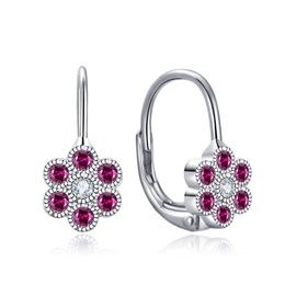 MOISS stříbrné náušnice KVĚTINA