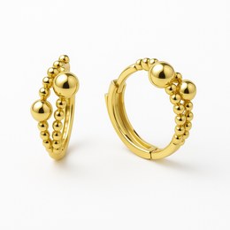 Zlaté 585/1000 náušnice kruhy