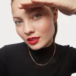 MINET Elegantní stříbrný náhrdelník se třemi řetízky s kuličkou Ag 925/1000 10,65g