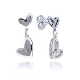 MOISS náušnice ze žlutého zlata SRDCE