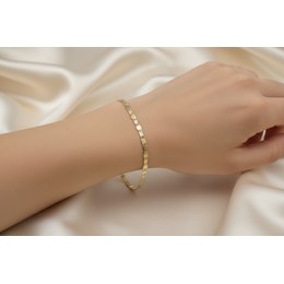 MINET Moderní náramek z bílého zlata Au 585/1000 2,20g