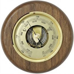 KUBRi 0230B precis - Velký barometr nejvyšší kvality osazený v dubovém dřevě a odstínu ořechu
