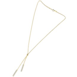 Zlatý náhrdelník se zirkony