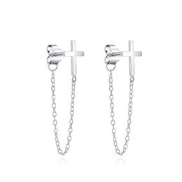 MOISS stříbrné náušnice KŘÍŽĚK