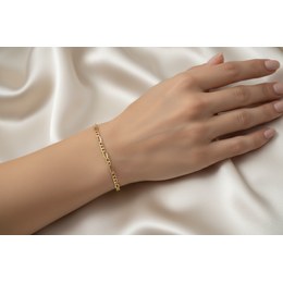 Zlatý 585/1000 náramek singapur 1699