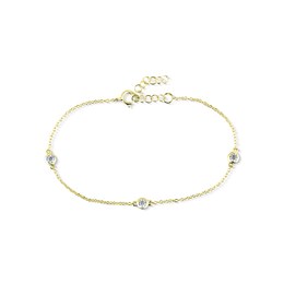 Náramek JVD SVLB0334XK4GO18 stříbrný