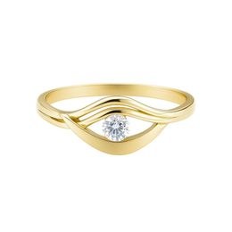 Zlatý prsten se zirkonem