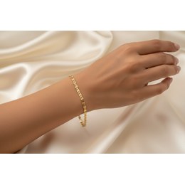 MINET Zlatý náramek srdíčko Au 585/1000 1,00g