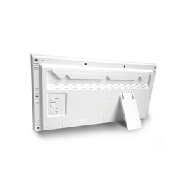 Tmavé dřevěné bílé hodiny LAVVU FADE LCT4061