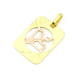 Zlatý přívěsek ze žlutého a červeného zlata zvěrokruh Střelec