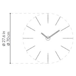 Hodiny CalleaDesign 10-002-81 Labyrinth 30 cm dub