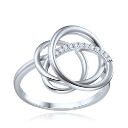 MINET Elegantní stříbrný 925/1000 prsten s bílým zirkonem JMAS0348SR