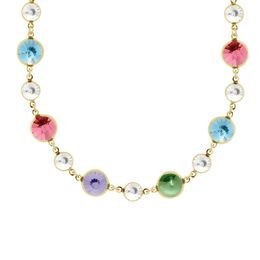 Stříbrný zlacený náhrdelník Victoria Cruz A3012-MDG