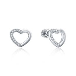 MOISS stříbrné náušnice SRDCE
