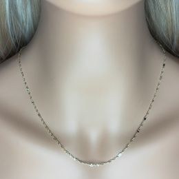 Zlatý 585/1000 řetízek z bílého zlata anker 1394