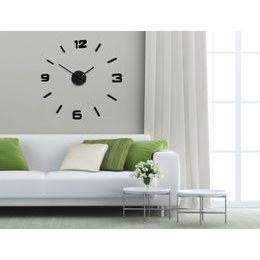 Flexistyle z54g - dubové nalepovací hodiny s průměrem 50-75 cm