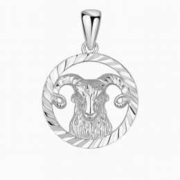 Stříbrný přívěs zvěrokruh Beran broušený kroužek