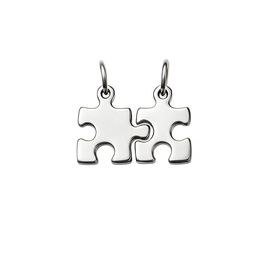 Stříbrný přívěsek Puzzle dílky rozlamovací