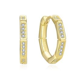 MOISS stříbrné náušnice GOLD