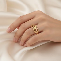 Zlatý 585/1000 prsten se zirkonem 5045