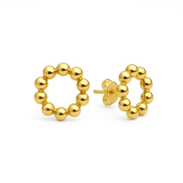 Zlaté náušnice puzetkové