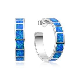 MOISS stříbrné náušnice OPÁL