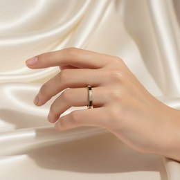 MOISS prsten ze žlutého zlata