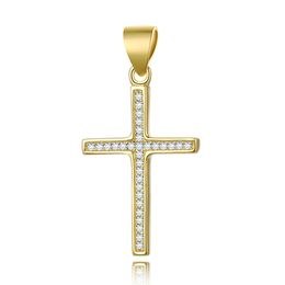 MOISS stříbrný přívěsek GOLD KŘÍŽ