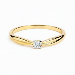 Zlatý 585/1000 prsten s briliantem 381.0711 0,04ct