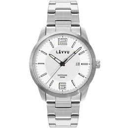 LAVVU LWM0190 Pánské hodinky se safírovým sklem DYKKER Silver