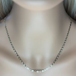 Zlatý 585/1000 řetízek z bílého zlata anker 1409