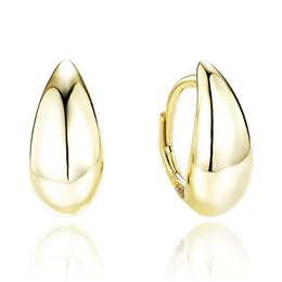 MINET Moderní pozlacené stříbrné náušnice