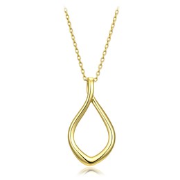 MINET Elegantní pozlacený stříbrný 925/1000 náhrdelník JMAS0356GN65