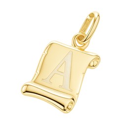 Zlatý přívěsek písmeno A