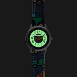 Svítící zelené chlapecké hodinky CLOCKODILE ARMY CWB0031