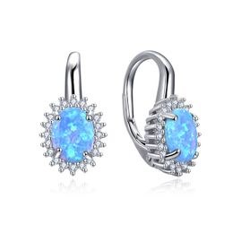 MOISS stříbrné náušnice OPÁL