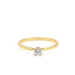 Zlatý prsten se zirkonem