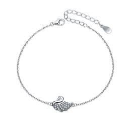 MOISS stříbrný náramek LABUŤ