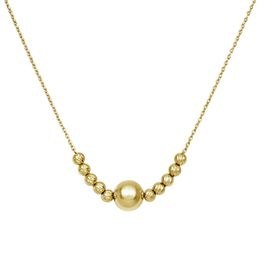 Zlatý náhrdelník s kuličkami
