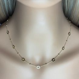 Zlatý 585/1000 řetízek vícebarevný žiletkový 1424