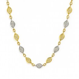 Zlatý náhrdelník dvoubarevný