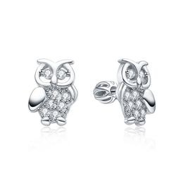 MOISS stříbrné náušnice SOVA