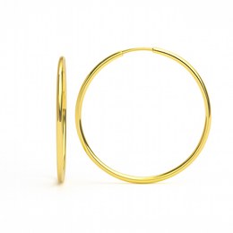 Zlaté 585/1000 náušnice kruhy