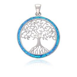 MOISS opálový stříbrný přívěsek STROM