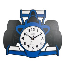 JVD HJ116.1 - Dětské hodiny s tichým chodem a motivem formule