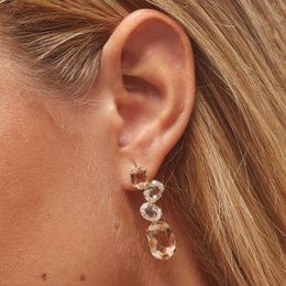 Stříbrné zlacené náušnice Victoria Cruz A2521-02DT