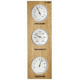 KUBRi 0221STF - špičkový barometr s vynikající citlivostí v dubovém rámu