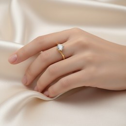 Zlatý prsten z bílého zlata se zirkony