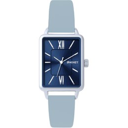 MINET Stříbrno-modré dámské hodinky SIENA MWL5407