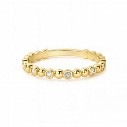 Zlatý prsten se zirkony